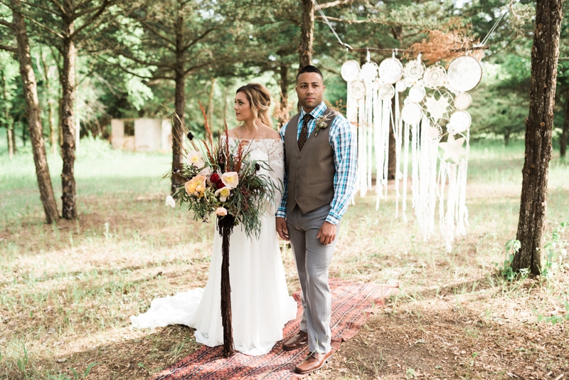 boho western lincoln ne wedding styled session